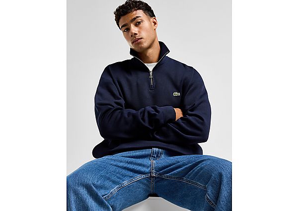 Lacoste 1/2 Zip Crew Sweatshirt blue