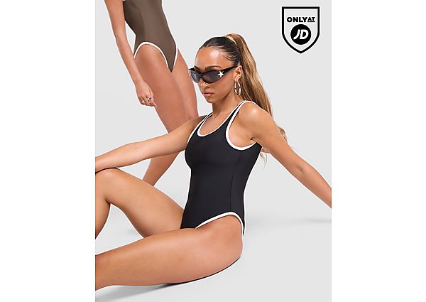 Unlike Humans Scoop Swimsuit black