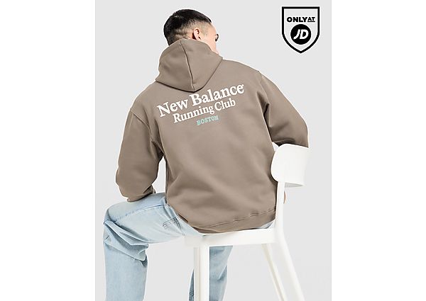 New Balance Run Club Hoodie brown