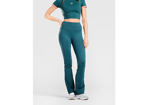 Red Run Activewear Elements Flare Leggings green