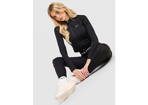 Nike Training Pro Seamless Full Zip Top black