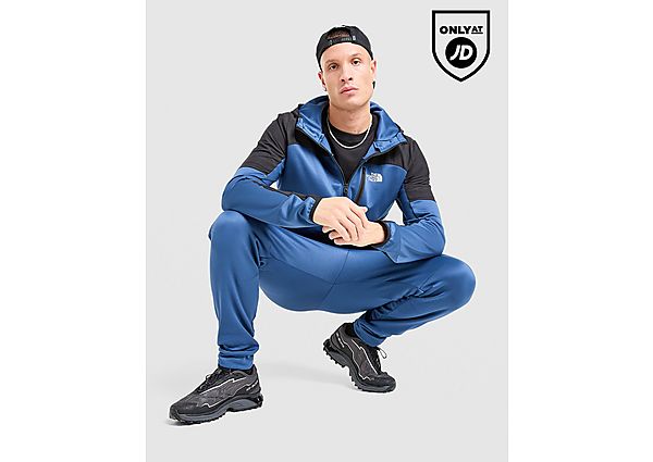 The North Face Mountain Athletics Full Zip Poly Hoodie blue