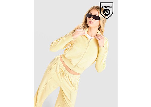 adidas Originals 3-Stripes Towel Track Top yellow