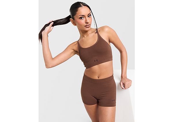 Under Armour Cotton Seamless Sports Bra brown