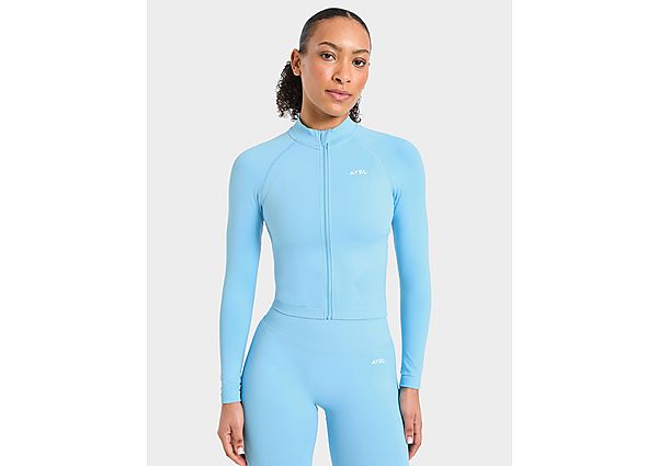 AYBL Enhance Full Zip Seamless Top blue