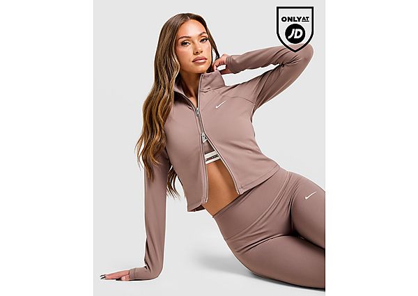 Nike Graphic Swoosh Full Zip Jacket brown