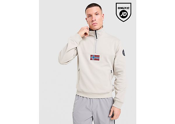 Napapijri Bastien 1/2 Zip Sweatshirt brown