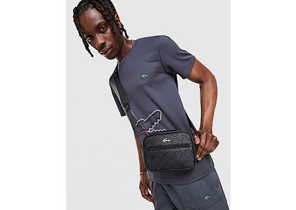 Lacoste Messenger All Over Print Bag black