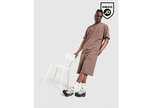Unlike Humans Pigment Shorts brown
