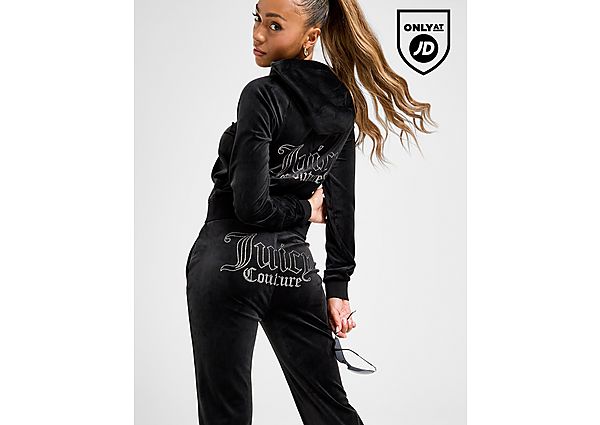 JUICY COUTURE Diamante JC Logo Joggers black
