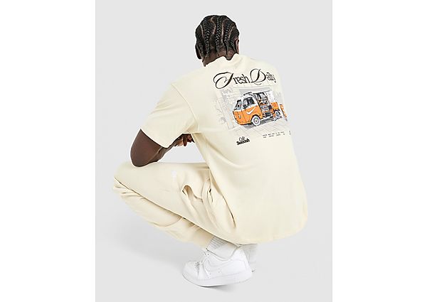 Nike Cafe Swoosh Graphic T-Shirt brown