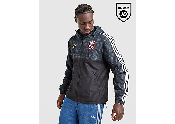 adidas Originals All Over Print Windbreaker Jacket black