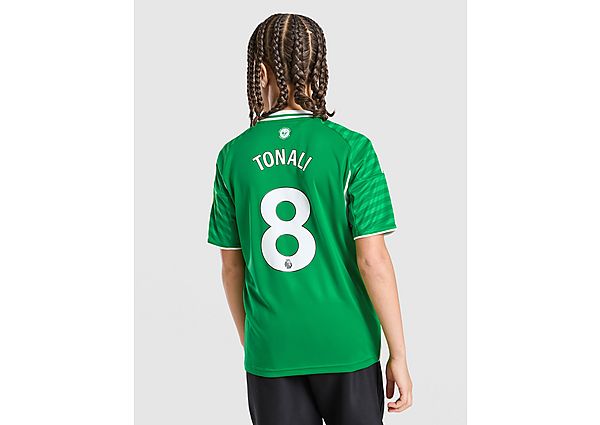 adidas Newcastle United FC 25/26 Tonali #8 Away Shirt Jnr black
