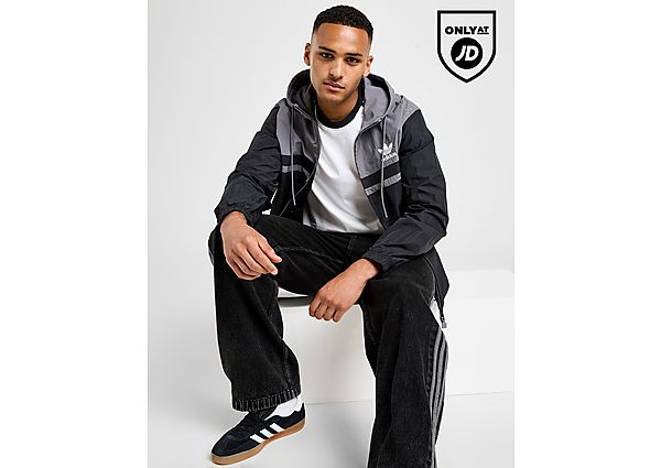 adidas Originals Colour Block Vintage Windbreaker black