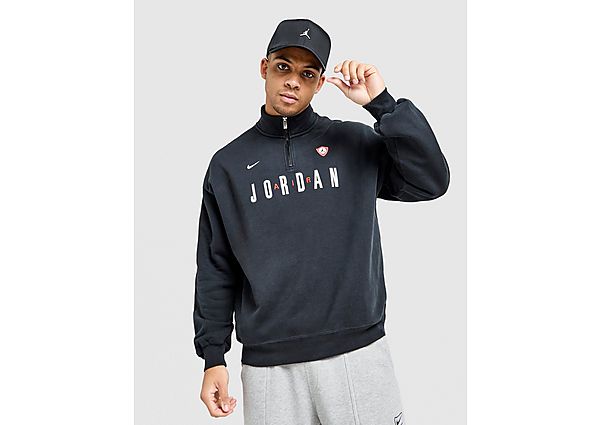 Jordan Flight Graphic 1/2 Zip Fleece black