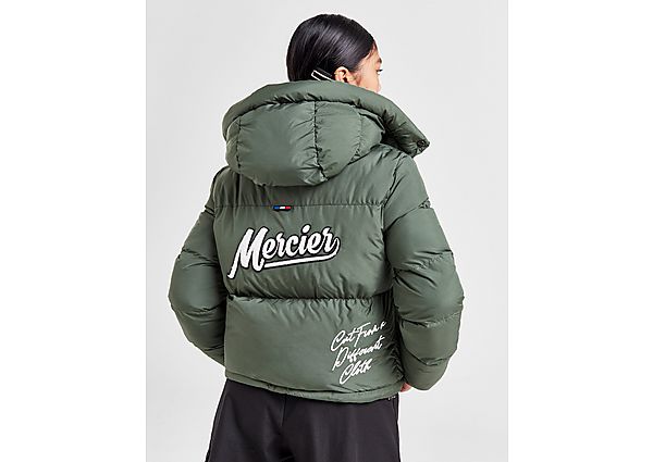 MERCIER Badge Cropped Puffer Jacket green