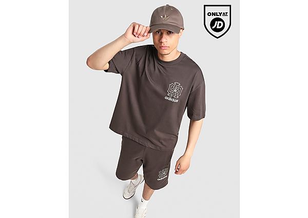 adidas Originals Embroidered Oversized T-Shirt brown