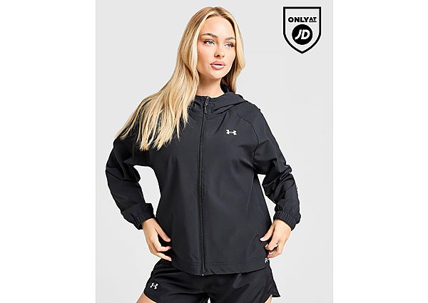 Under Armour Woven Windbreaker Full Zip Jacket black