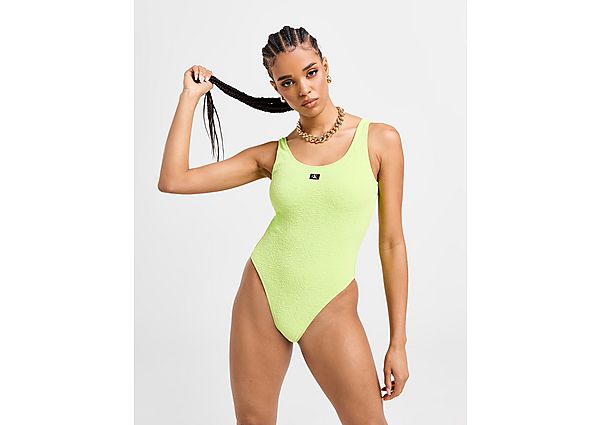 Calvin Klein Swim Cut Out Swimsuit green