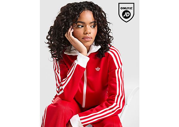 adidas Originals Classic Track Top red