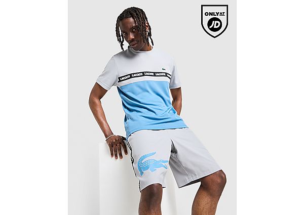 Lacoste Croc Woven Tape Shorts grey