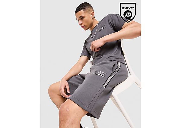 EA7 Emporio Armani Tape Shorts grey