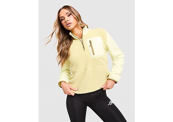 The North Face Yumori 1/4 Zip Fleece Top yellow