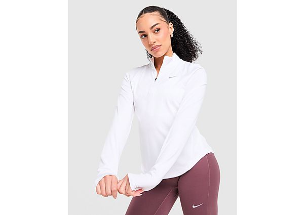 Nike Running Tempo 1/4 Zip Top white