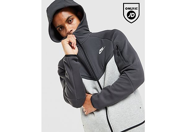 Nike Tech Mix Full Zip Hoodie grey