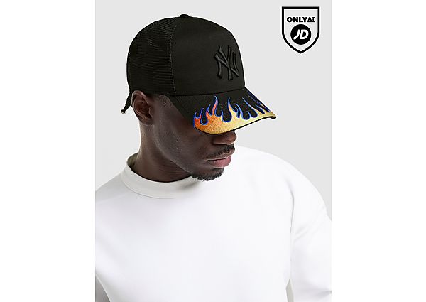 New Era MLB New York Yankees Trucker Flame Cap Orange
