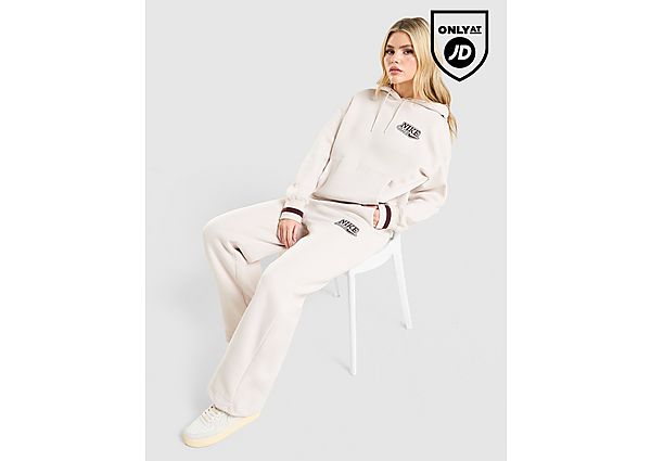 Nike Classic+ Wide Leg Joggers white