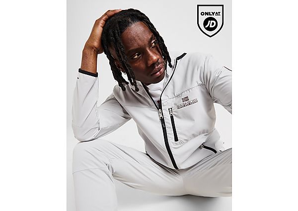 Napapijri Balkas Tech Full Zip Hoodie grey