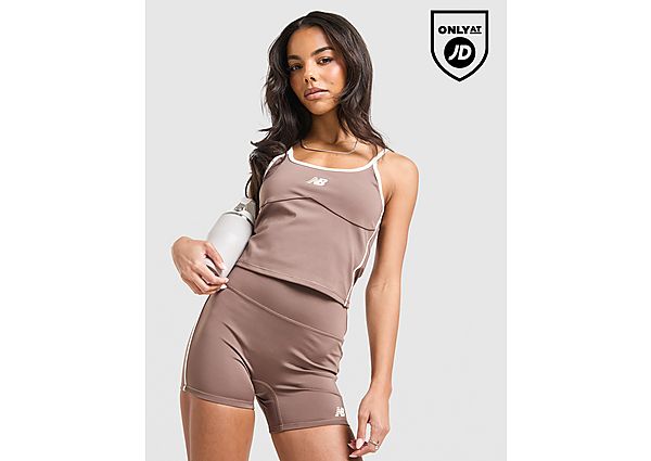 New Balance Pipe Strappy Tank Top brown