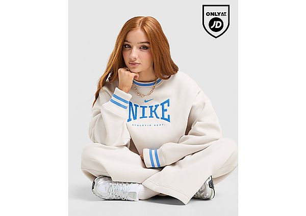 Nike Classics Graphic Phoenix Oversized Crew Sweatshirt brown