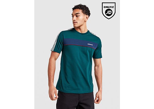 adidas Originals Colour Block Retro T-Shirt green