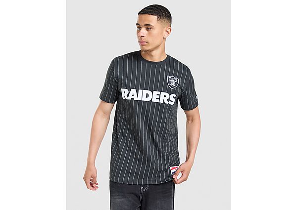 New Era MLB LA Raiders Pinstripe T-Shirt black