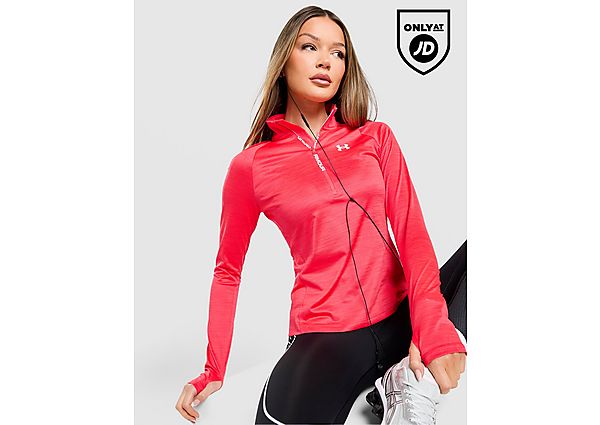 Under Armour Tech Vent 1/4 Zip Top red