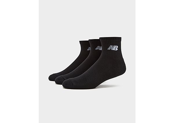 New Balance 3-Pack Everyday Quarter Socks black