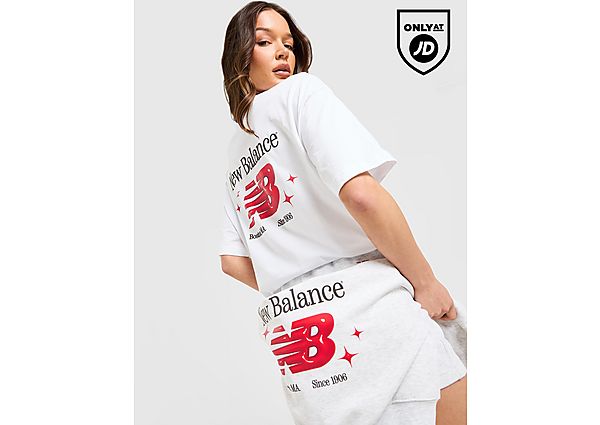 New Balance Chrome Oversized T-Shirt white