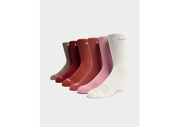 Nike 6-Pack Everyday Cushioned Training Crew Socks Multi Coloured