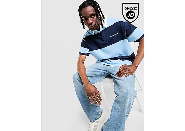 Unlike Humans Jewel Polo Shirt blue