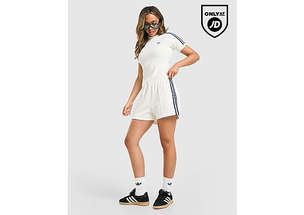 adidas Originals 3-Stripes Towel Shorts white