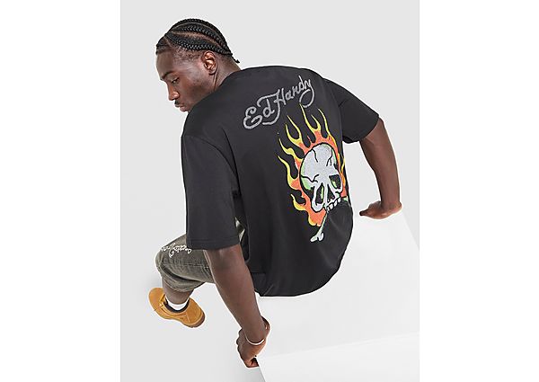 Ed Hardy Diamante Skull T-Shirt black