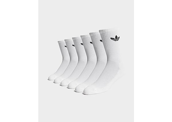 adidas Originals 6-Pack Trefoil Cushion Crew Socks white