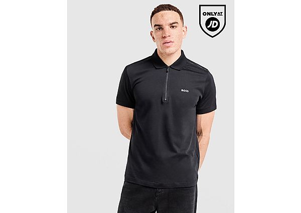 BOSS Philix Zip Polo Shirt black