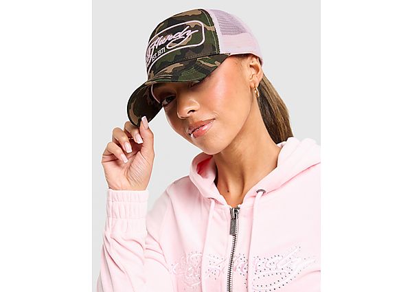 Ed Hardy 1971 Camo Trucker Cap green