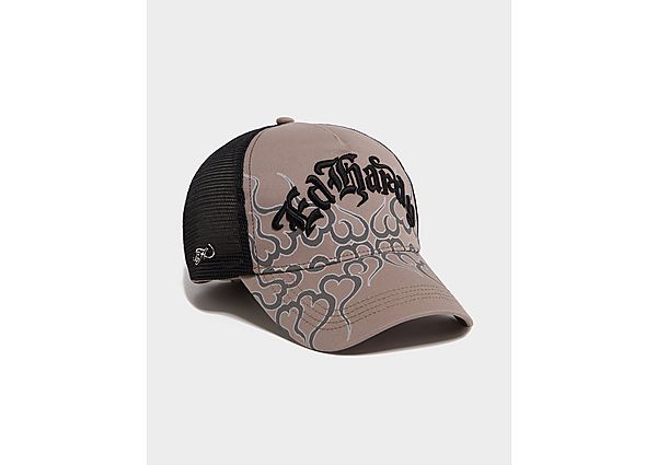 Ed Hardy Flames Trucker Cap grey