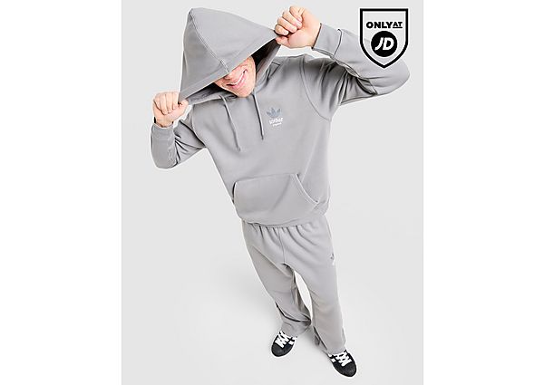 adidas Originals Trefoil Bubble Oversized Hoodie grey