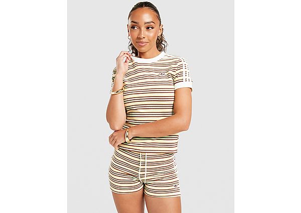 adidas Originals Towel Stripe Slim T-Shirt yellow