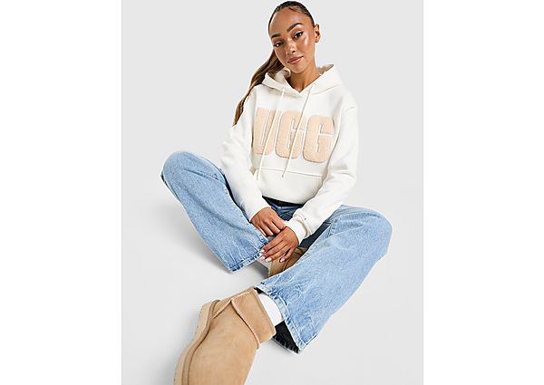 UGG Large Logo Hoodie white